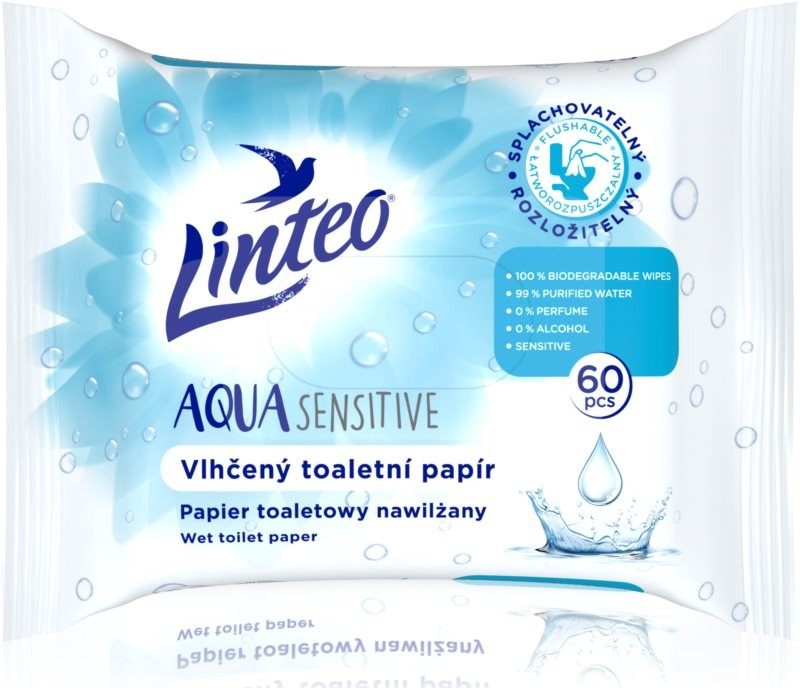 LINTEO vlhčený Aqua Sensitive 60 ks od 1,39 € - Heureka.sk