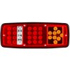 MasterLED LED zadné kombinované prídavné svetlo 4v1 – pravé, 12–24V, 27W, s osvetlením ŠPZ a smerovkou, IP67