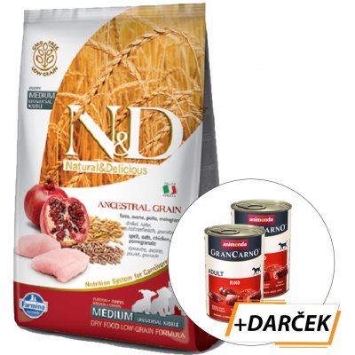 N&D dog LG Puppy Medium & maxi chicken & pomegranate 12 kg