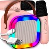 Sada pre Karaoke BT reproduktor Bezdrôtový 2x mikrofón RGB PRE DETI USB
