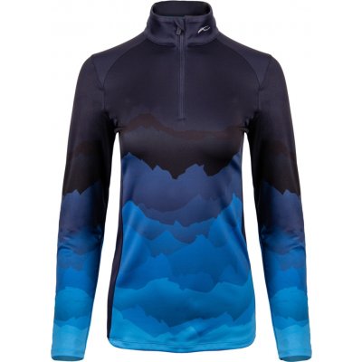 Kjus Women Motion Print Half-Zip Deep Space/Pacific Blue