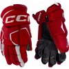 Hokejové rukavice CCM Tacks AS-V PRO Red/White Senior 15 palcov