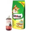 KITEKAT s kuracím mäsom a zeleninou 12 kg & LAB V Lososový olej pre psov a mačky 1000ml