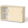 Skriňa, posuvné dvere, s policami, MAYAH Freedom SV 12, javor