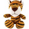 Plyšový tiger s prísavkou, hnedý, 23 × 12 cm