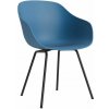 HAY Stolička AAC 226 Black Powder Coated Steel, azure blue
