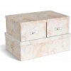 Béžové kartónové úložné boxy v súprave 3 ks s vekom 31x47x15,5 cm Inge Paper Laminate – Bigso