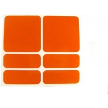 ShamanRacing reflexné samolepky set 6ks oranžové