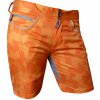 HAVEN Cyklistické nohavice krátke bez trakov - PEARL NEO - oranžová 2XL