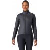 Castelli Fly Direct W Jacket, Light black/ Silver gray Veľkosť: S Dámska zimná cyklistická extra ľahká bunda