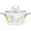BELIS Smaltovaný hrniec so sklenenou pokrievkou ø 24 cm – 6,1 l – MEADOW - 41524-095DCDN5