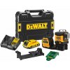 DCE089D1G18 DeWALT 12V/18V AKU KŘÍŽOVÝ, 3X ZELENÝ PAPRSEK 360°, 1 X 18V 2,0AH AKU XR LI-ION