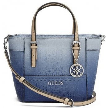 Guess Delaney Ombre Mini Tote modrá