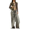 NOHAVICE DIESEL P-ALOMA TROUSERS BLACK