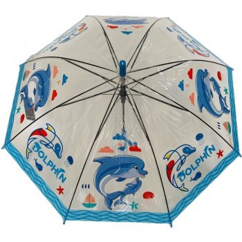 Delfín dětský deštník průhledný modrý od 3,24 € - Heureka.sk