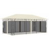 Záhradný altánok s moskytiérou 6 x 3 m Dekorhome