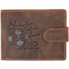 Wild Luxusná pánska peňaženka s prackou fotbal hnedá