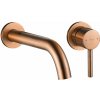 Rea Lungo, podomietková umývadlová batéria + BOX inštalačný systém, medená matná, REA-B4600