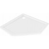 Mexen Flow Slim, päťuholníková sprchová vanička 90 x 90 cm, biela lesklá, 46P109090