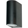 Searchlight 8008-2BK-LED OUTDOOR & PORCH exteriérové nástenné svietidlo GU10 2x3W 270 lm IP44