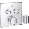 Grohe Grohtherm SmartControl - Termostatická vaňová batéria pod omietku, s dvoma ventilmi a držiakom na sprchu, chróm 29125000