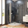 AQUATEK SMART S5 90cm pravý sprchový kút štvrťkruhový, profil chróm, sklo číre, SMARTS5CH9062P