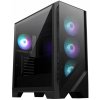 MSI Case MSI skříň MAG FORGE 320R AIRFLOW/ bez zdroje/ levé temperované sklo/ 4x 120 mm A-RGB fan/ 2x USB3.2/ černá 306-7G23R21-809