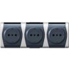 Trojitá zásuvka ELEKTRO-PLAST HERMES2, IP44