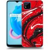 Picasee silikónový prehľadný obal pre Realme C11 (2021) - Red black