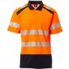 Payper ROAD Reflexná polokošeľa XS, Fluorescent orange-Navy blue