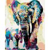 Zuty Diamantové maľovanie MAĽOVANÍ SLONI 40 x 50 cm bez rámu a bez vypnutia plátna