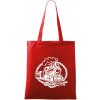 Lokomotíva lano - Taška bavlnená - 42 x 38 cm ( Červená )