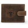 Pánska kožená peňaženka hnedá - Diviley Kostas Baran hnedá