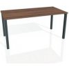 Pracovný stôl Uni, 120x75,5x80 cm, orech/čierna