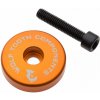 Viečko hlavového zloženia WOLF TOOTH krytka ULTRALIGHT STEM CAP + 5mm spacer oranžová