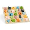 Bigjigs Toys Drevené puzzle malé písmená - abc