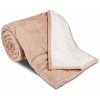 deka z mikrovlákna EXTRA Mekka OVEČKA prešiv béžovosivá 150 x 200 cm