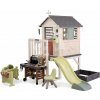 Domček na pilieroch so záhradným grilom House On Stilts Life Smoby so šmykľavkou a UV filtrom