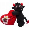 Čertík so srdiečkom čierny 20 cm Deň sv. Valentína