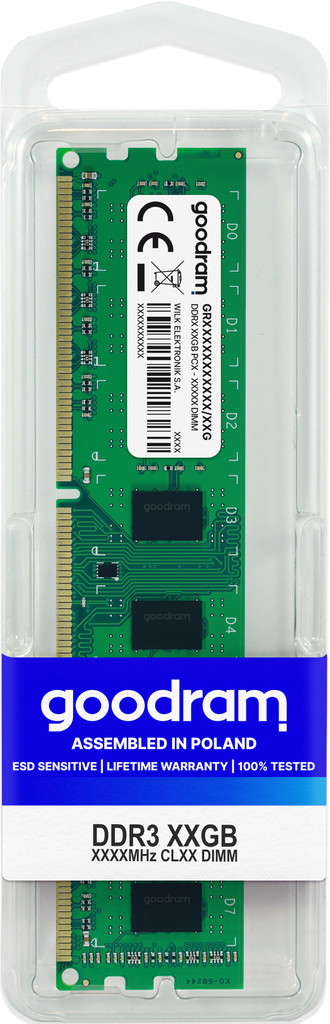 Goodram DDR3 4GB 1333MHz CL9 GR1333D364L9/4G
