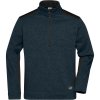 James & Nicholson Mikina Strong JN 864 na 1/2 zip, fleecová, pánská COT02086485703-navy/navy L Navy