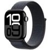 Apple Watch Series 10 GPS 42mm Klavírno čierne hliníkové telo - Atramentovo fialový prevliekací remienok / 130-200 mm