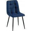 Jedálenská stolička Antibes látka, modrá