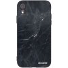 Picasee silikónový čierny obal pre Apple iPhone XR - Black marble