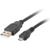 LAE Lanberg CA-USBM-10CC-0010-BK USB kábel USB 2.0 1 m Micro-USB B USB A Čierna