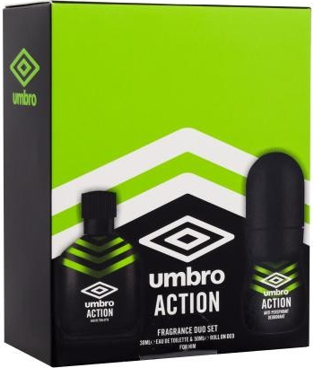 Umbro Action darčekový set toaletná voda 30 ml + antiperspirant 50 ml