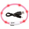 Karlie Obojok USB Visio Light LED nabíjací 35 cm ružový