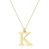 Blink-Blink Celebritka Písmeno K zo žltého zlata s diamantom 0,005 ct 5186ZDB-K