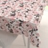 Biante Bavlnený obdĺžnikový obrus Sandra SA-549 Ružové ruže a puky na bielom 140x180 cm