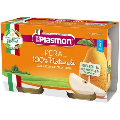 Plasmon Detský Príkrm Hruška 100% Prírodné 208 g